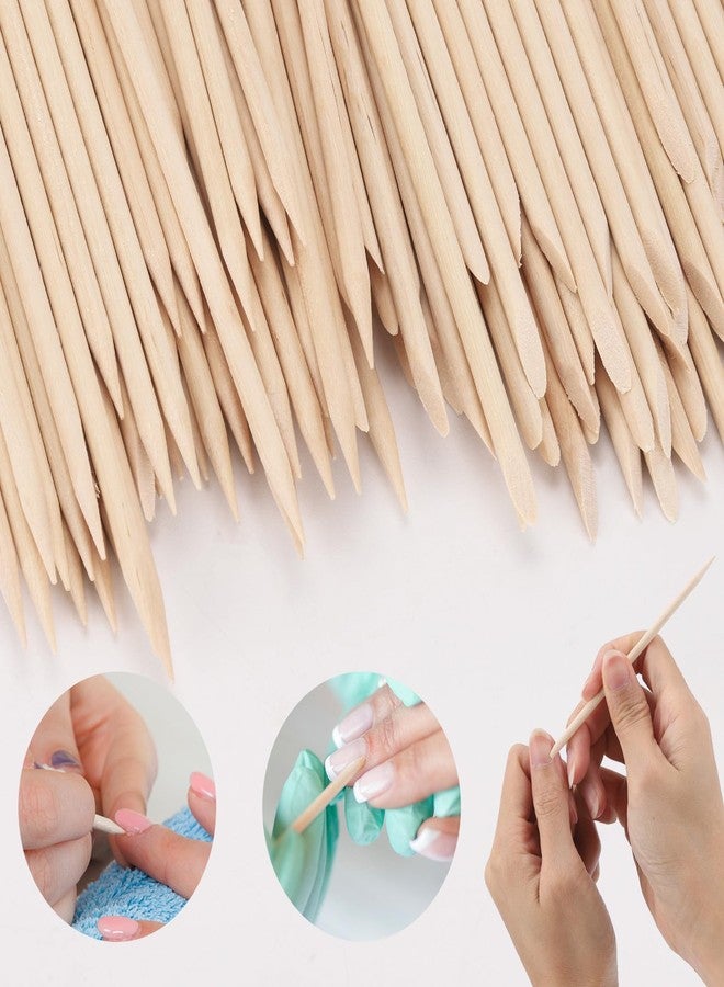 Tecbeauty 277Pcs Toe Separators Set- Nail Spa Party Tools, Mini Nail Files Buffers Block, Orange Nail Sticks Pedicure Wood Cuticle Pushers - Image 5